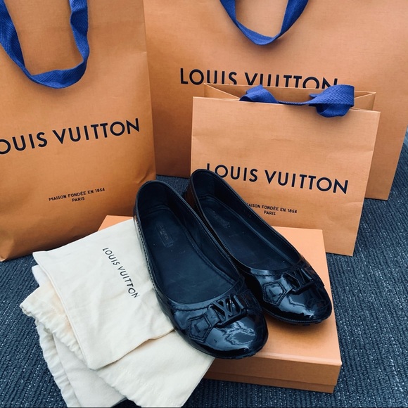Louis Vuitton Vernis Black Ballerina Flats  - 38.5 - Picture 4 of 11